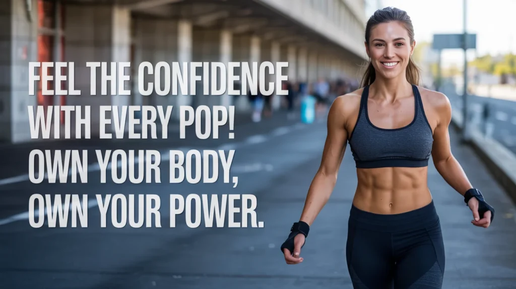 Feel the confidence with every pop! Own your body, own your power.