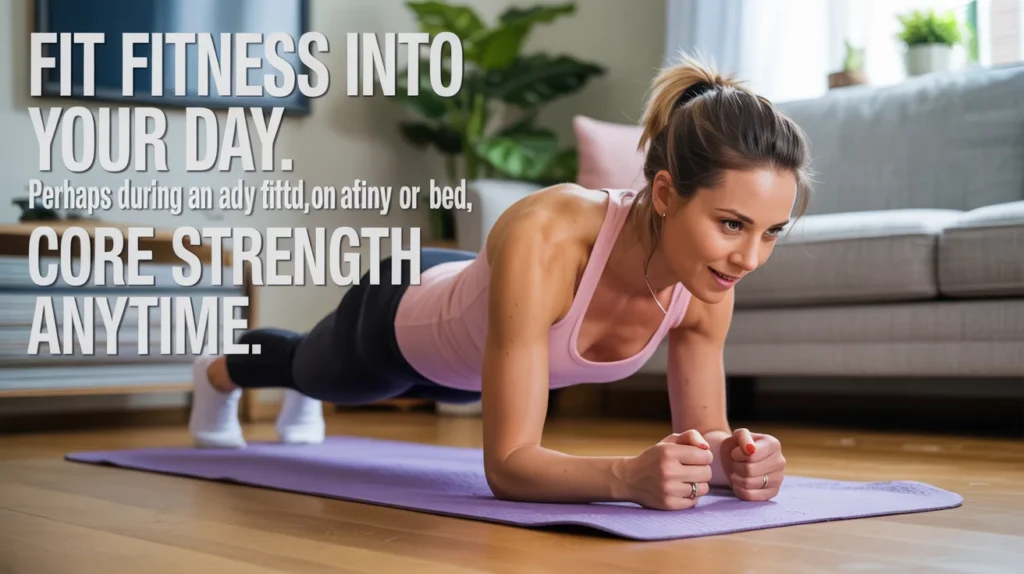 Fit Fitness Into Your Day. Core Strength Anytime.