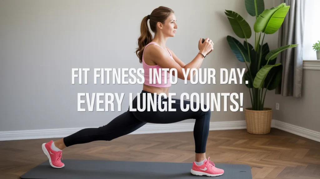 Fit Fitness into Your Day. Every Lunge Counts!.