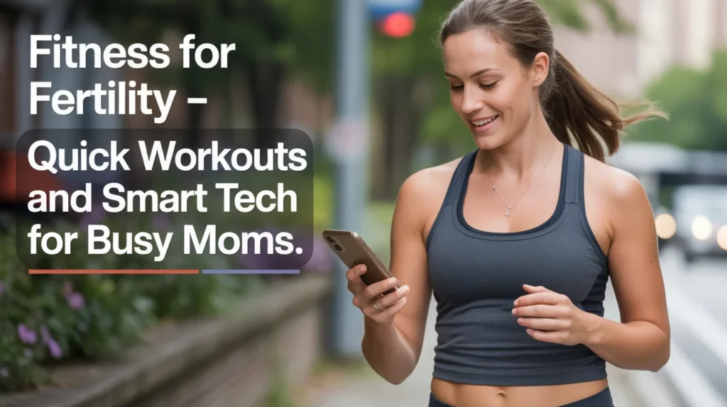 Fitness for Fertility – Quick Workouts and Smart Tech for Busy Moms.