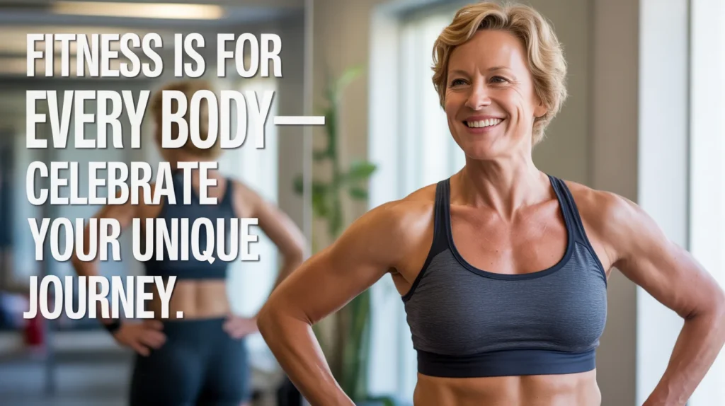 Fitness is for every body—celebrate your unique journey.