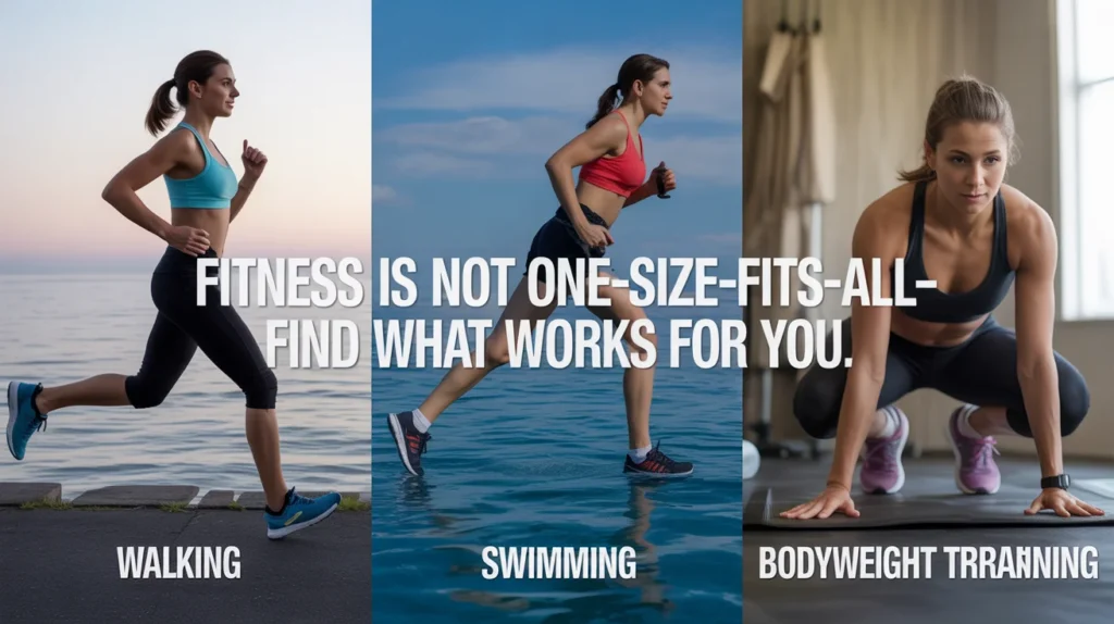 Fitness is not one-size-fits-all—find what works for you.