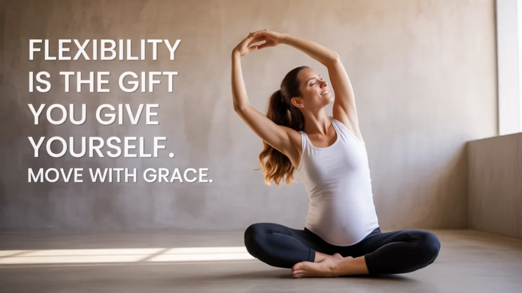 Flexibility is the gift you give yourself. Move with grace
