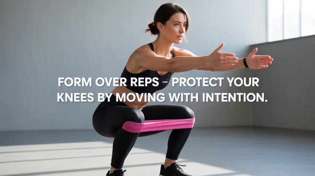 Form Over Reps – Protect Your Knees by Moving with Intention.