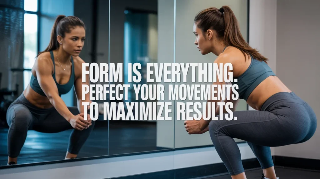 Form is everything. Perfect your movements to maximize results.