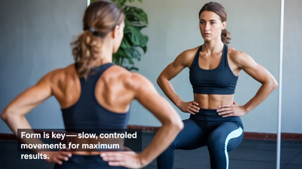 Form is key—slow, controlled movements for maximum results.