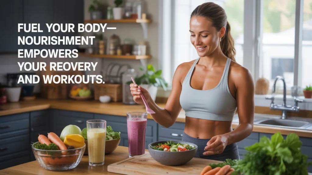 Fuel your body—nourishment empowers your recovery and workouts.