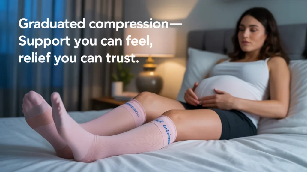 Graduated compression—support you can feel, relief you can trust.