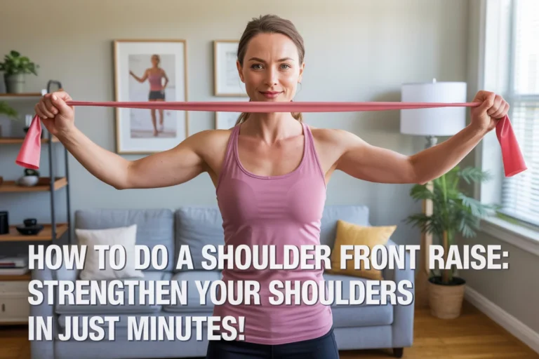 How to Do a Shoulder Front Raise Strengthen Your Shoulders in Just Minutes!