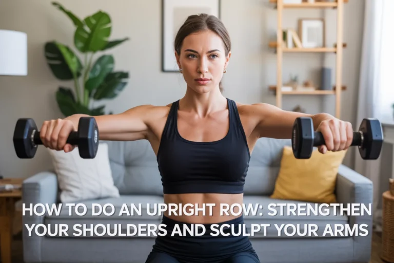 How to Do an Upright Row Strengthen Your Shoulders and Sculpt Your Arms