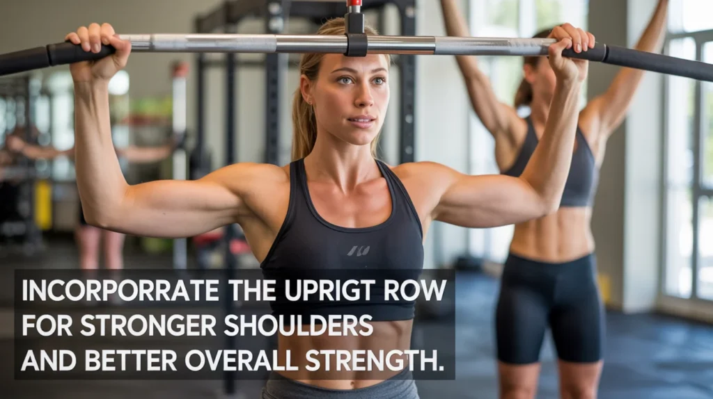 Incorporate the Upright Row for stronger shoulders and better overall strength.