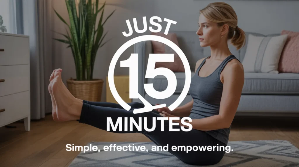 Just 15 minutes—simple, effective, and empowering.