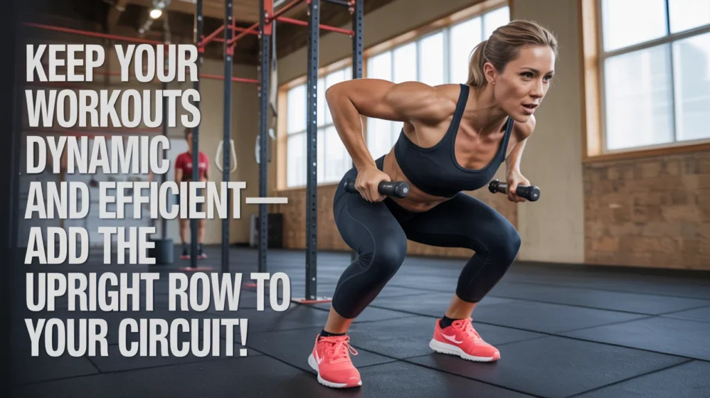 Keep your workouts dynamic and efficient—add the Upright Row to your circuit!