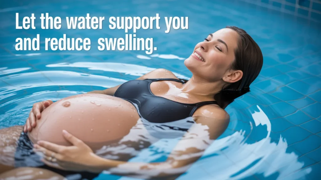 Let the water support you and reduce swelling.