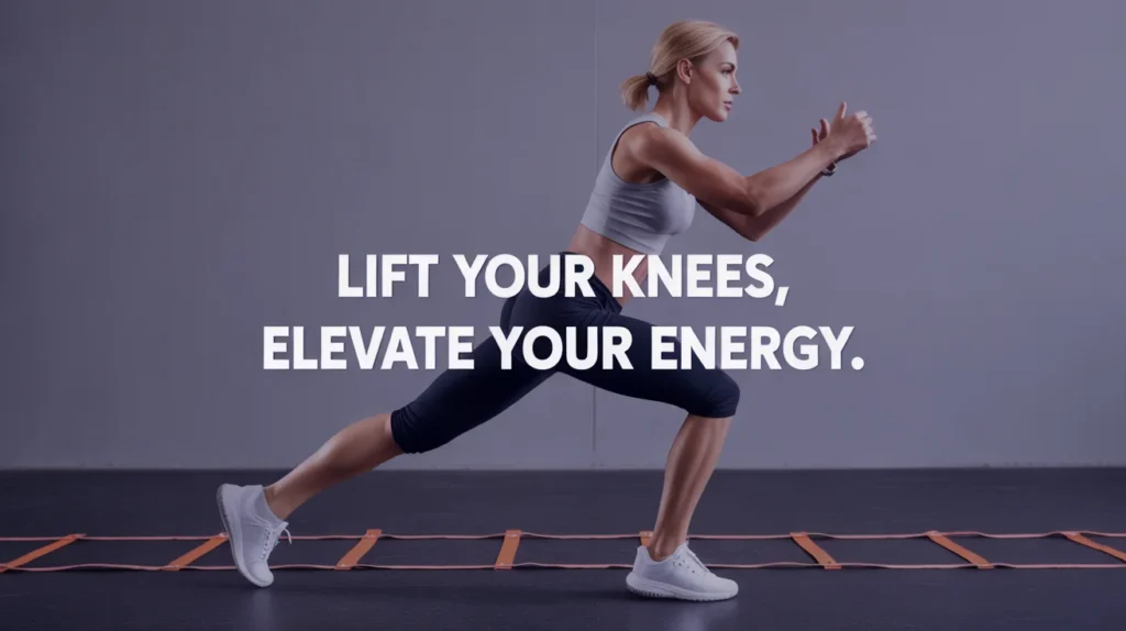 Lift your knees, elevate your energy.