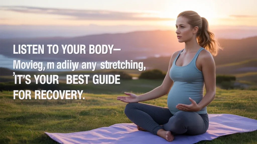 Listen to your body—it’s your best guide for recovery.
