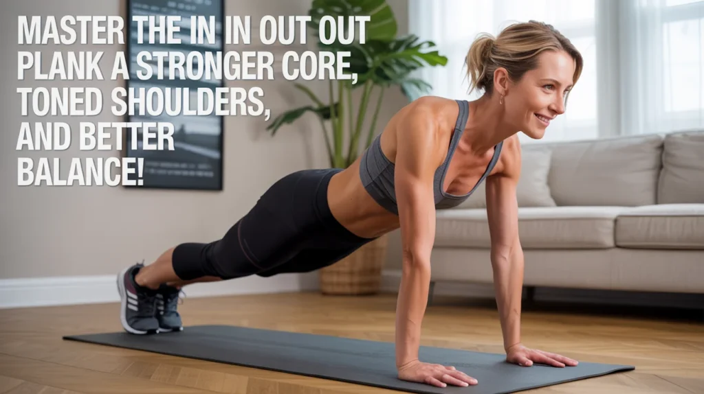 Master the In In Out Out Plank for a stronger core, toned shoulders, and better balance!