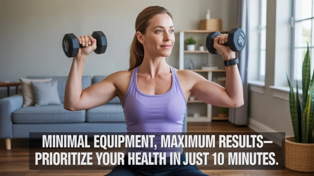 Minimal equipment, maximum results—prioritize your health in just 10 minutes.