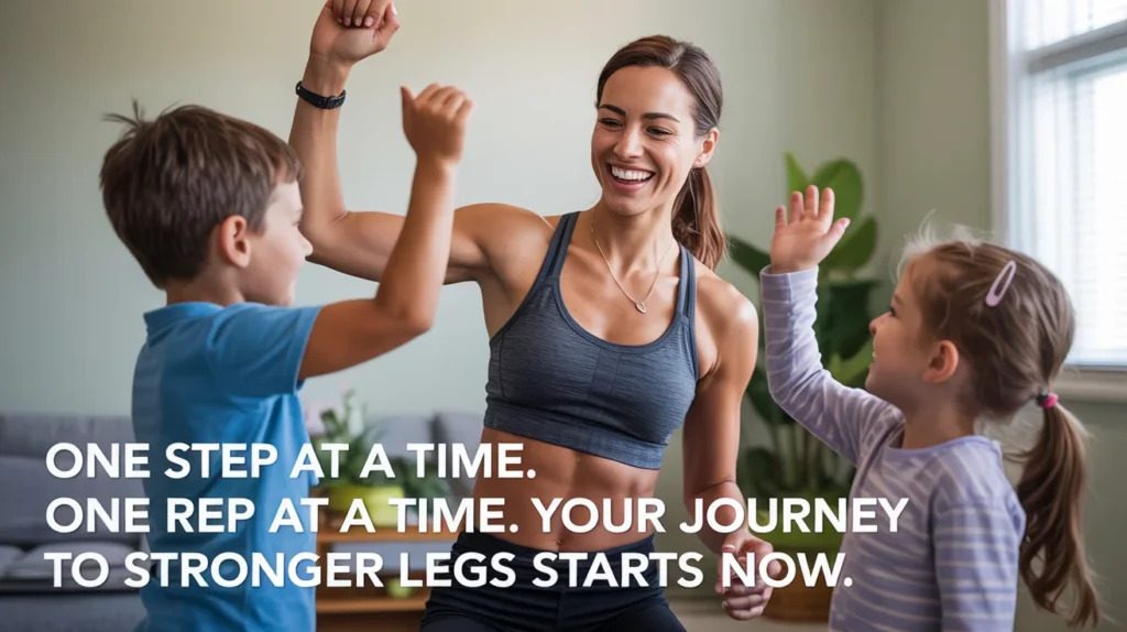 One step at a time. One rep at a time. Your journey to stronger legs starts now.