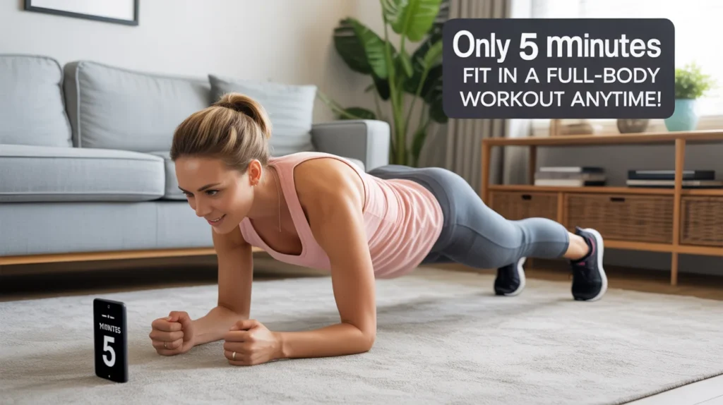 Only 5 Minutes – Fit in a Full-Body Workout Anytime!