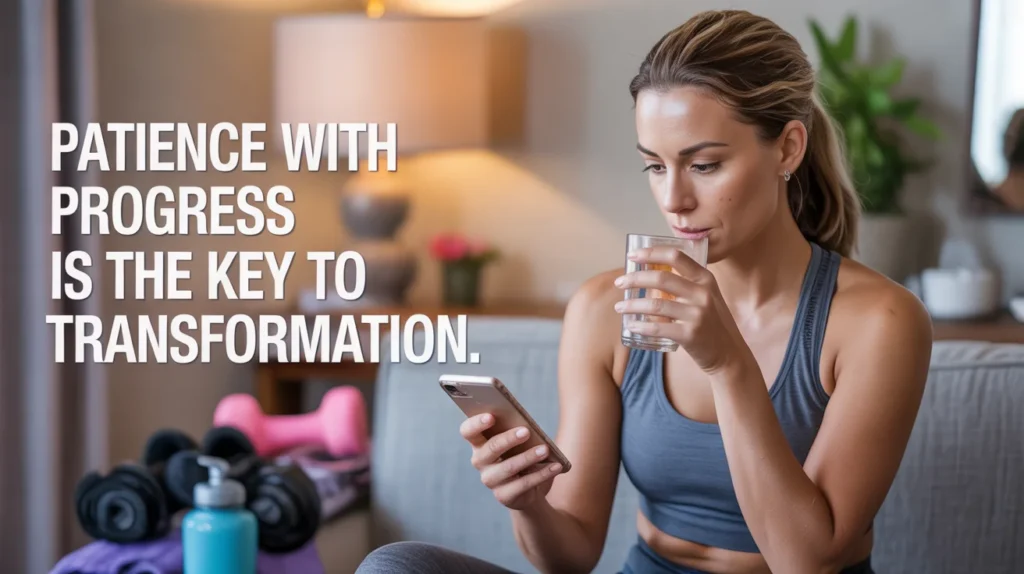 Patience with progress is the key to transformation.