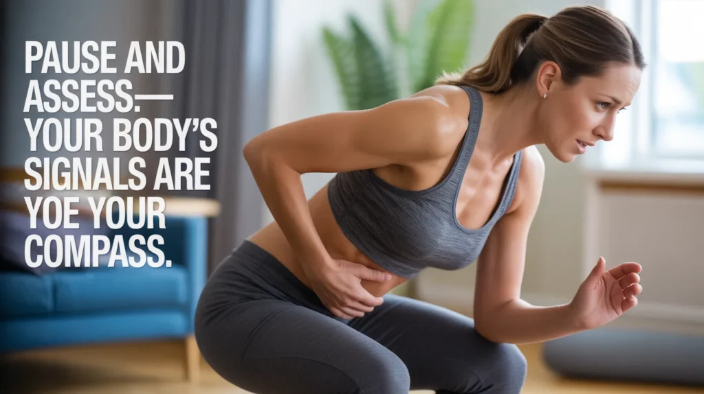 Pause and assess—your body’s signals are your compass.