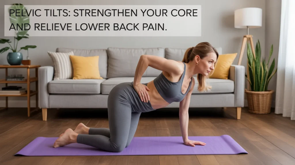 Pelvic Tilts Strengthen Your Core and Relieve Lower Back Pain.