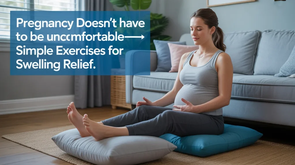 Pregnancy doesn’t have to be uncomfortable—simple exercises for swelling relief.