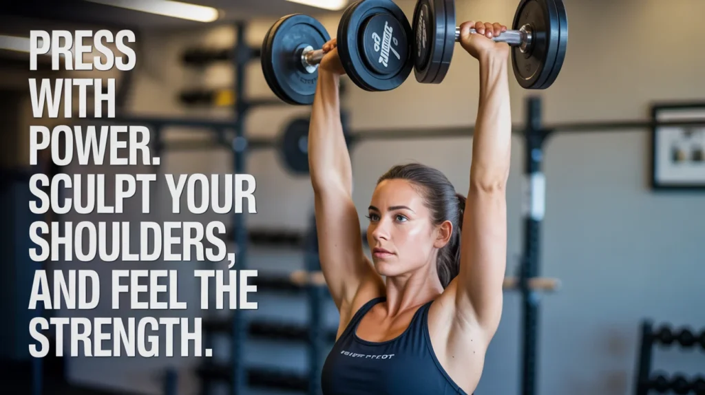 Press with power. Sculpt your shoulders, and feel the strength.