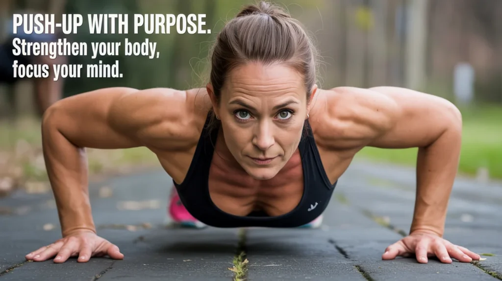 Push-Up with Purpose. Strengthen Your Body, Focus Your Mind.