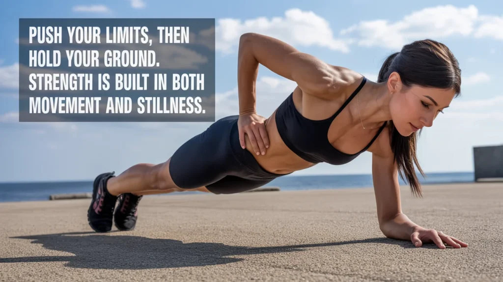 Push your limits, then hold your ground. Strength is built in both movement and stillness.