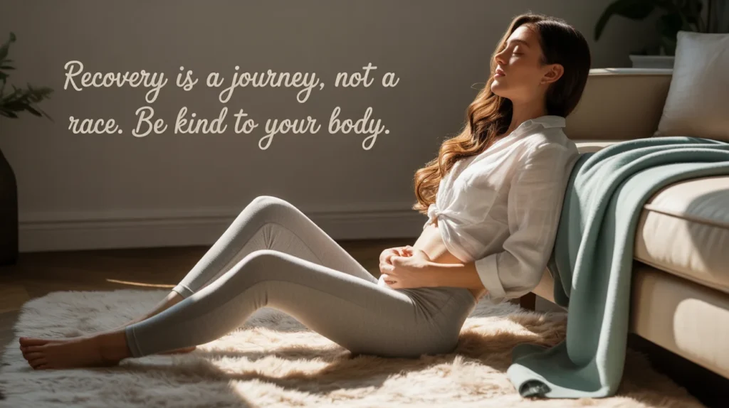 Recovery is a journey, not a race. Be kind to your body.