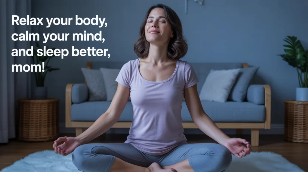 Relax your body, calm your mind, and sleep better, mom!