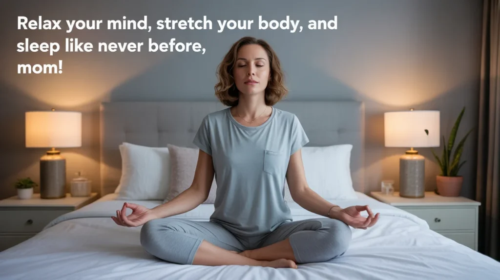 Relax your mind, stretch your body, and sleep like never before, mom!