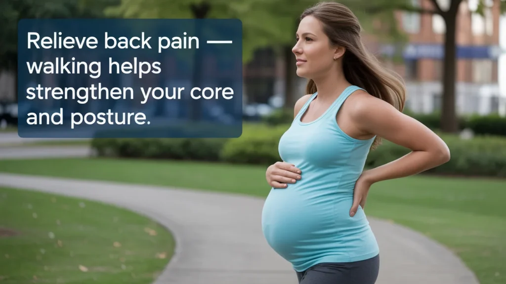Relieve Back Pain – Walking Helps Strengthen Your Core and Posture.