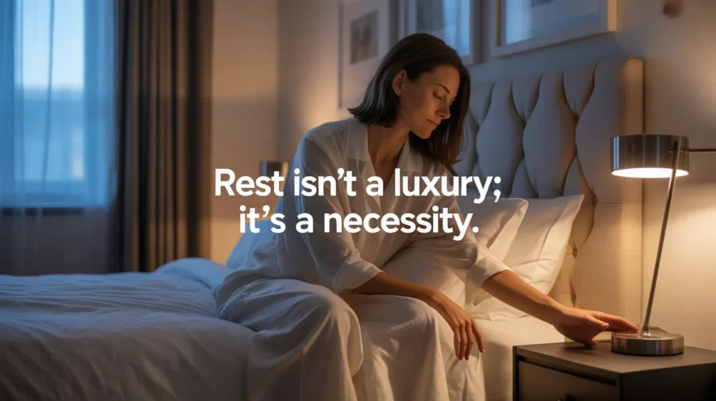 Rest isn’t a luxury; it’s a necessity.