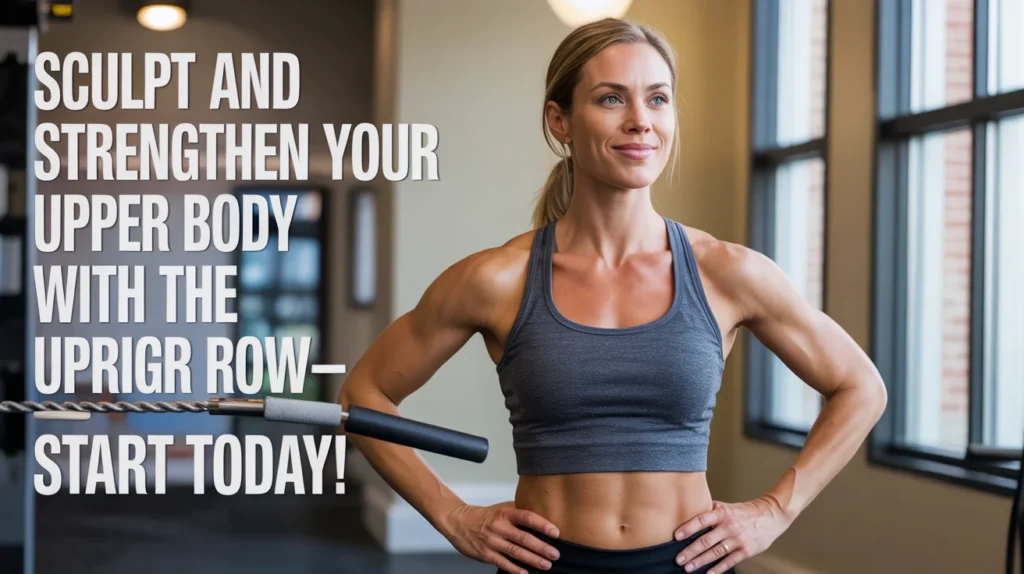 Sculpt and strengthen your upper body with the Upright Row—start today!