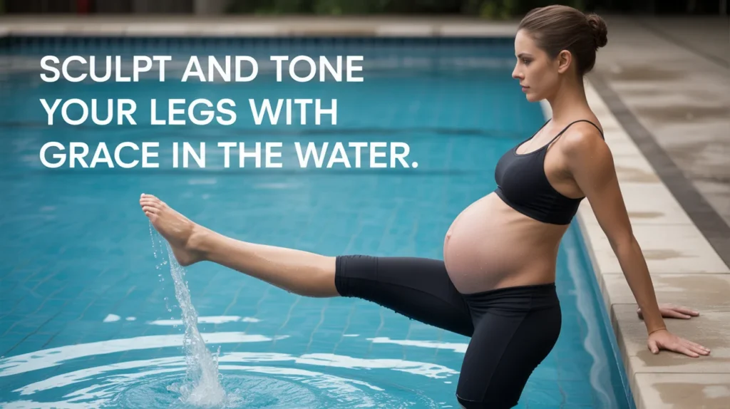 Sculpt and tone your legs with grace in the water.