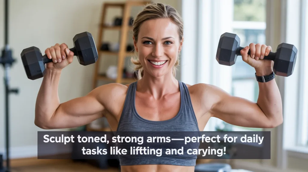 Sculpt toned, strong arms—perfect for daily tasks like lifting and carrying!