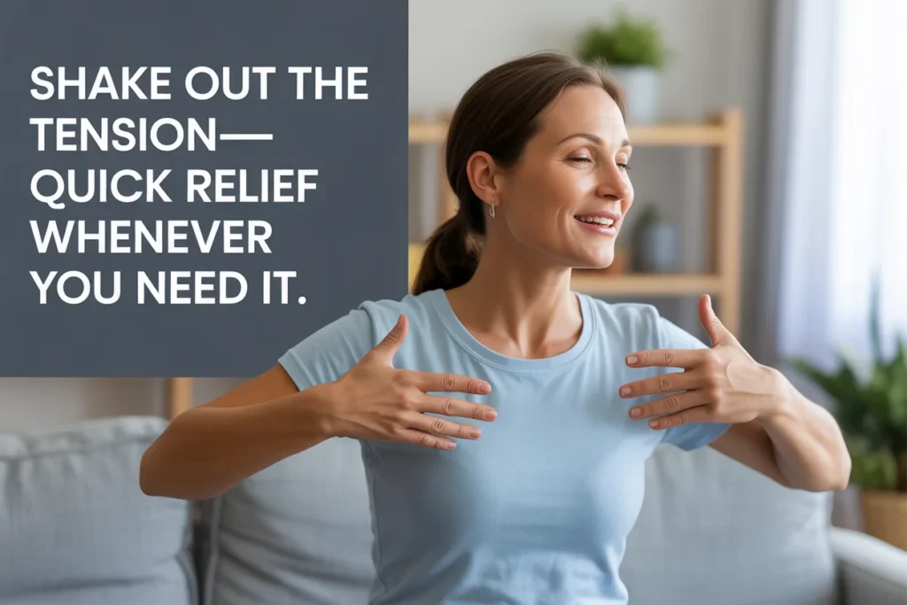 Shake out the tension—quick relief whenever you need it.