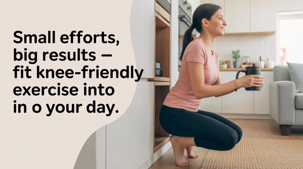 Small Efforts, Big Results – Fit Knee-Friendly Exercise Into Your Day.