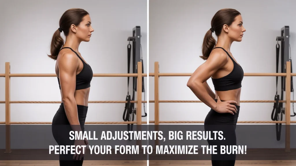 Small adjustments, big results. Perfect your form to maximize the burn!