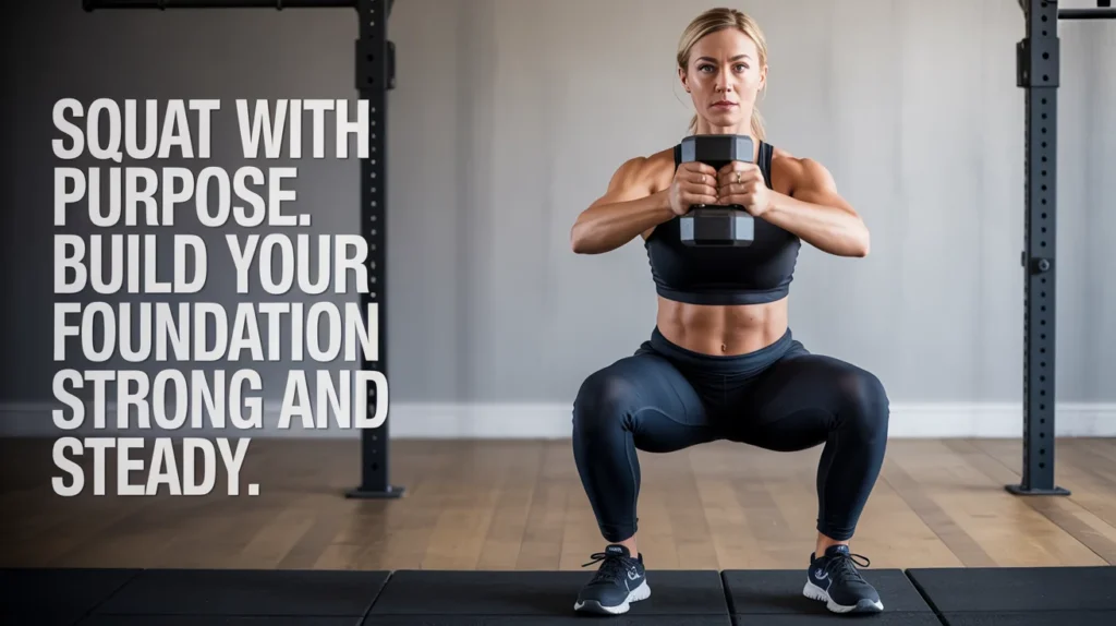 Squat with purpose. Build your foundation strong and steady.