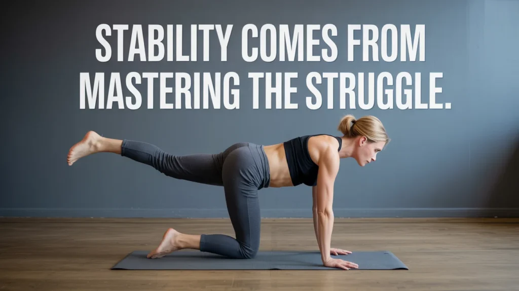 Stability comes from mastering the struggle.