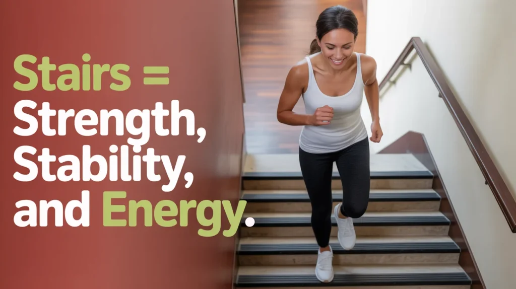 Stairs = strength, stability, and energy.