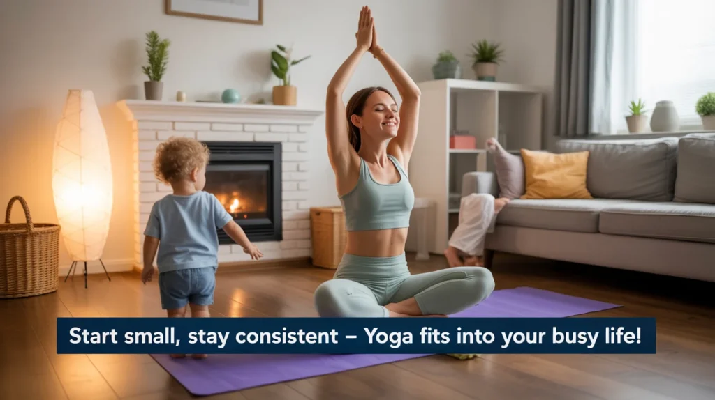 Start Small, Stay Consistent – Yoga Fits into Your Busy Life!