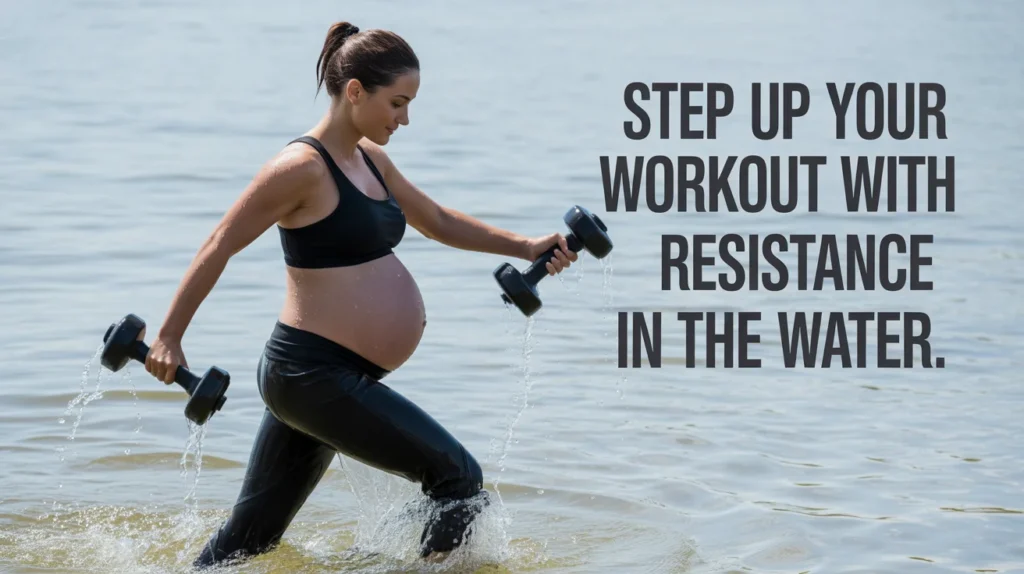 Step up your workout with resistance in the water.