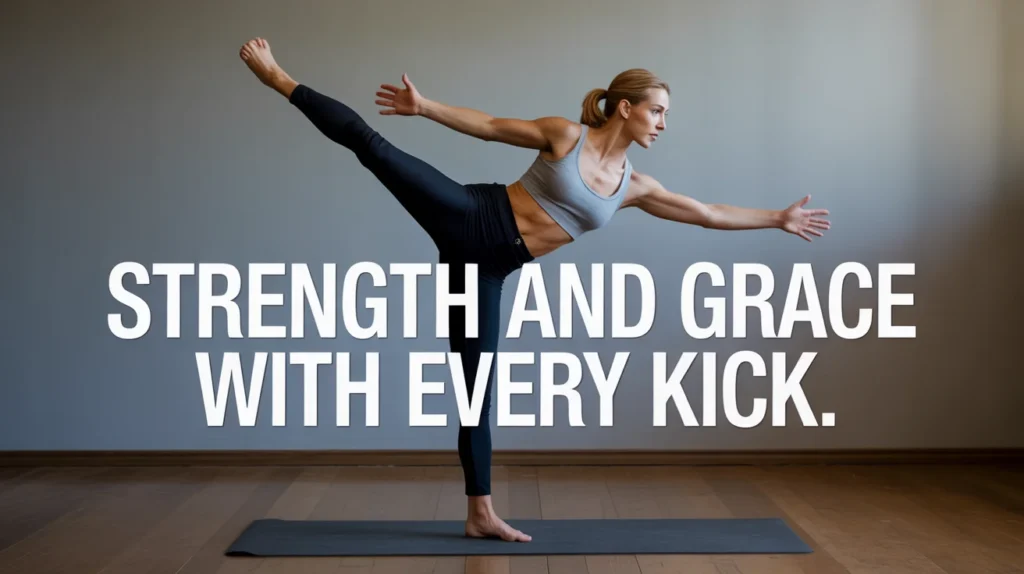 Strength and grace with every kick.