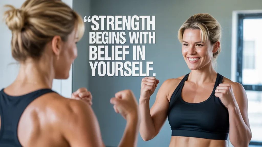 Strength begins with belief in yourself.