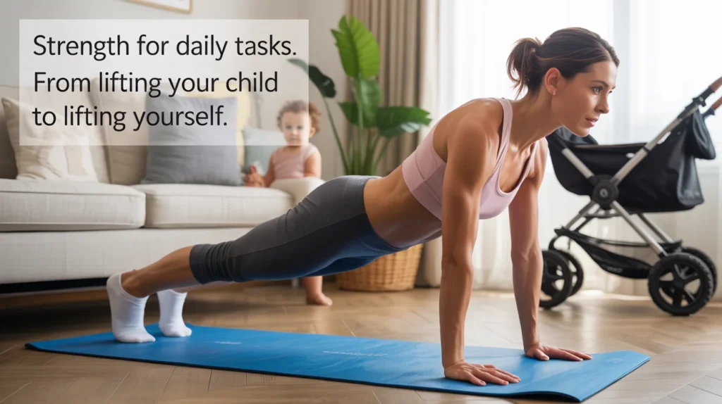 Strength for Daily Tasks. From Lifting Your Child to Lifting Yourself.